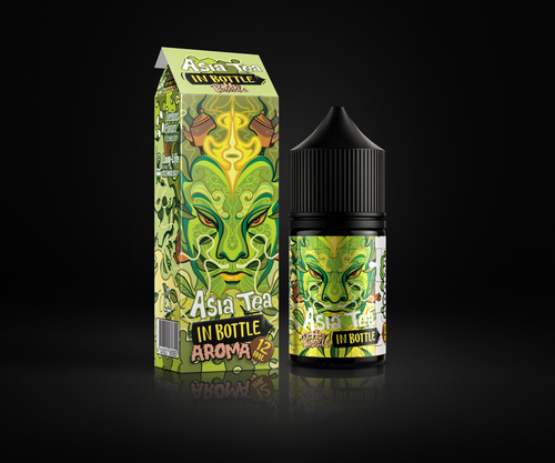 Asia Tea e-liquid and flavor packaging
