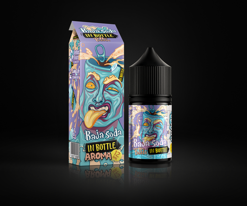 Baja Soda e-liquid and flavor packaging
