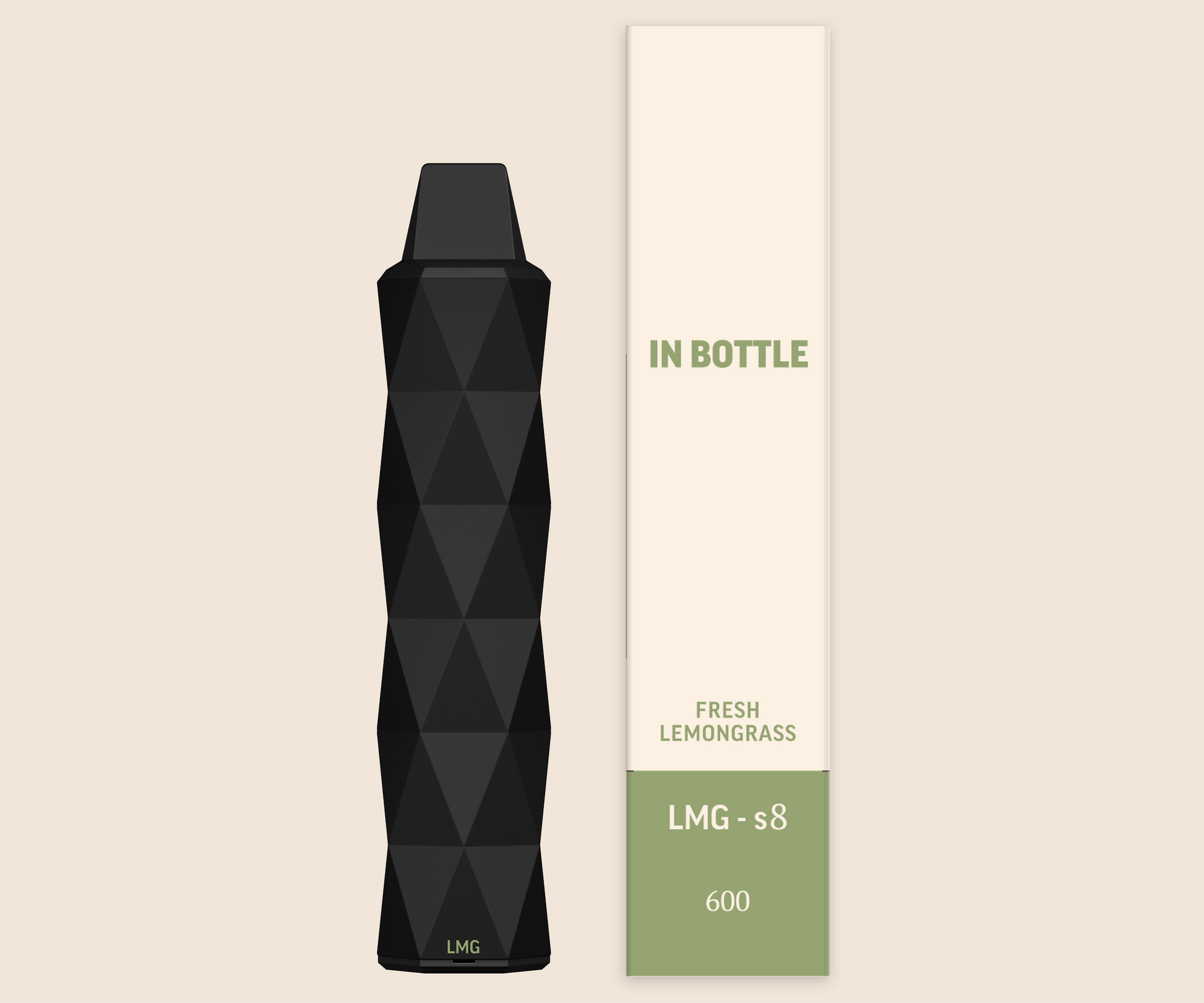 InBottle Unique Fresh Lemon Grass — disposable vape device.