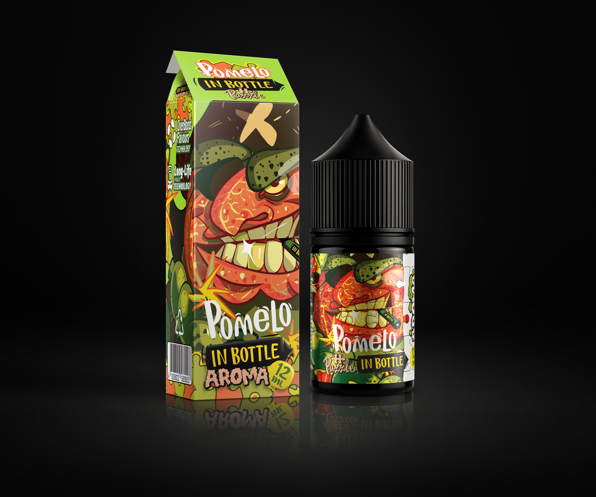 Pomelo e-liquid and flavor packaging